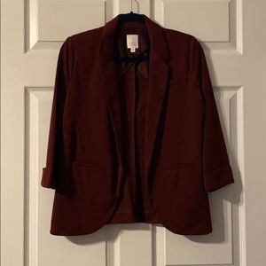 Maroon Lauren Conrad blazer size 6